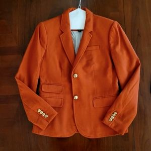 Preowned J. Crew Schoolboy Collection Wool Blazer in Burnt Orange